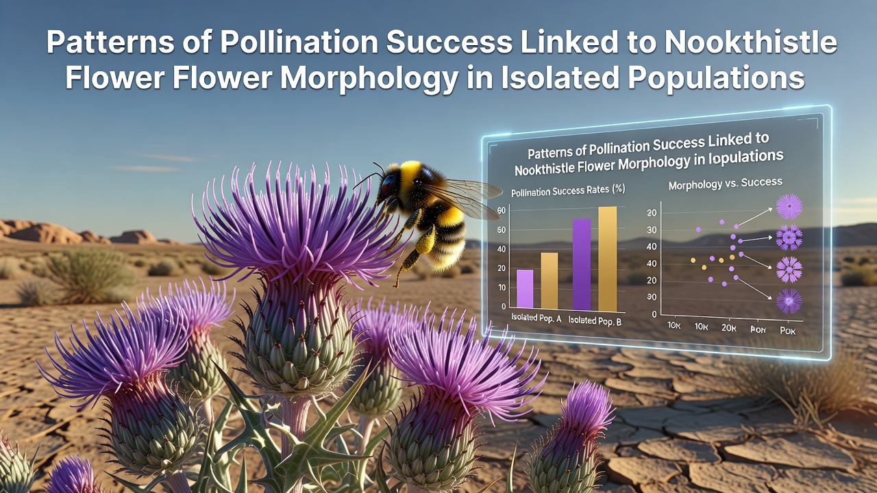 Patterns of Pollination Success Linked to Nookthistle Flower Morphology in Isolated Populations