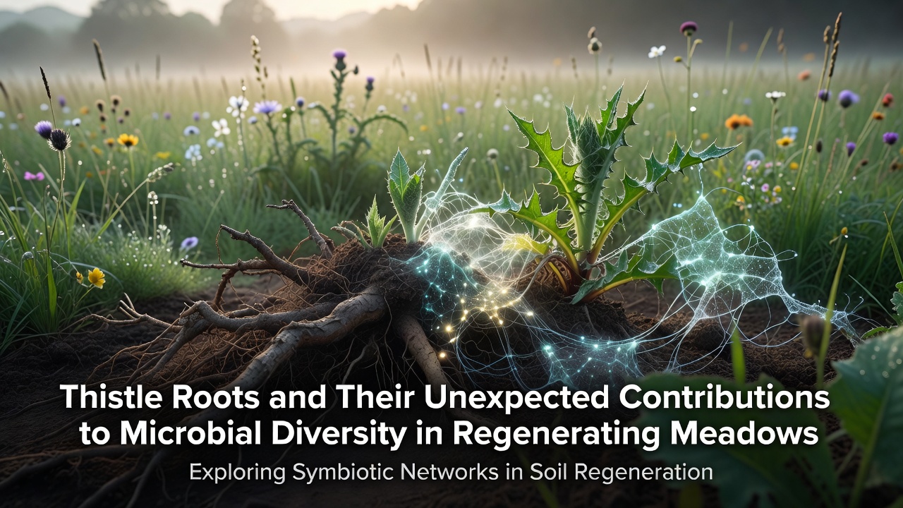 Thistle Roots and Their Unexpected Contributions to Microbial Diversity in Regenerating Meadows